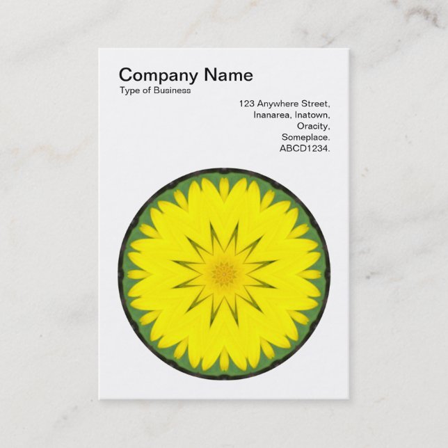 Mandala Motif 018 Business Card (Front)