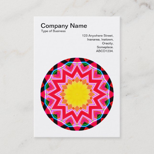 Mandala Motif 01 Business Card (Front)