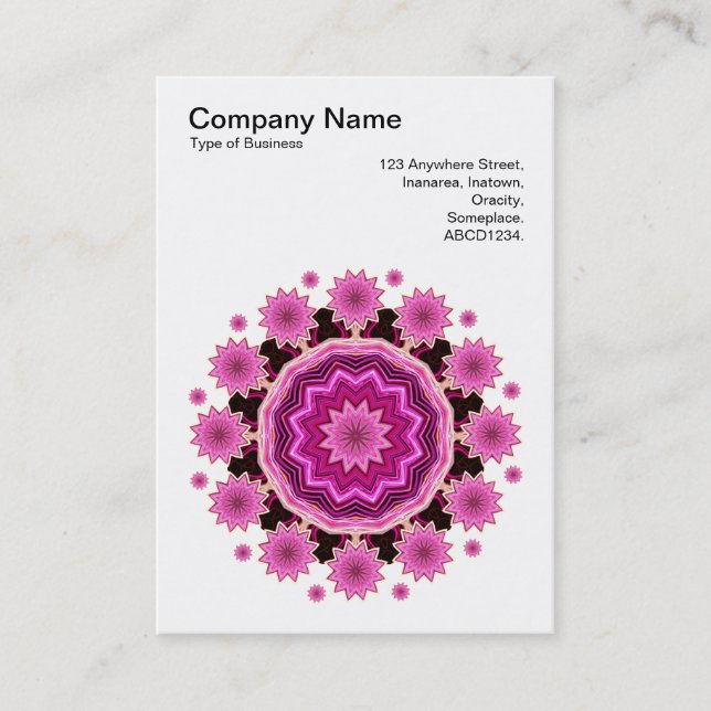 Mandala Motif 024 Business Card (Front)