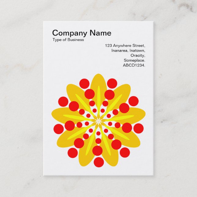 Mandala Motif 025 Business Card (Front)