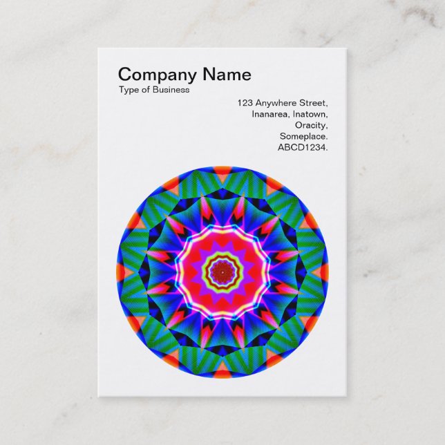 Mandala Motif 026 Business Card (Front)