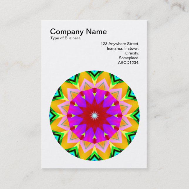 Mandala Motif 027 Business Card (Front)