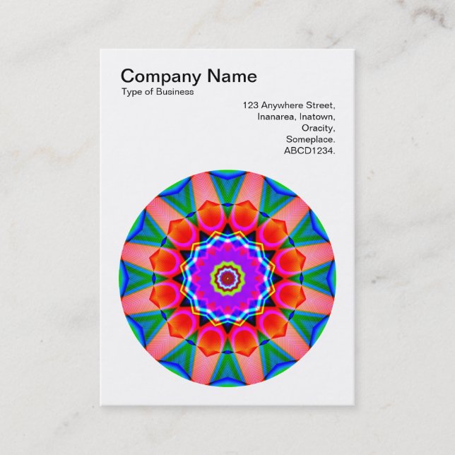 Mandala Motif 028 Business Card (Front)