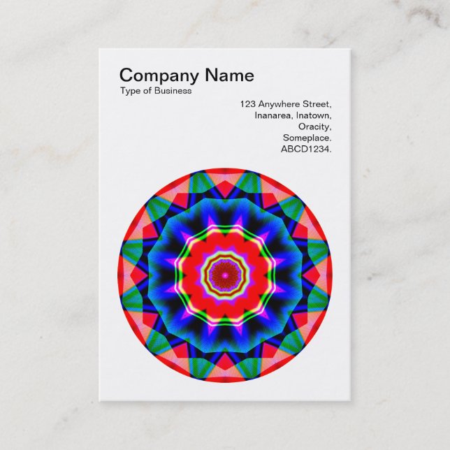 Mandala Motif 029 Business Card (Front)