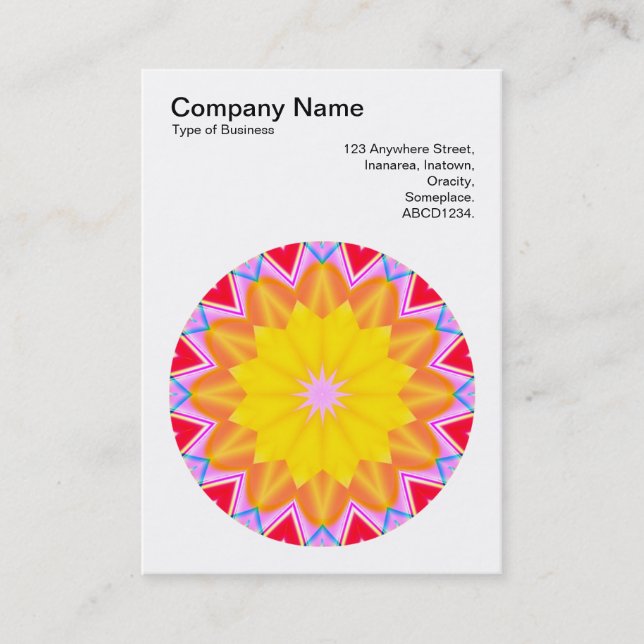 Mandala Motif 02 Business Card (Front)
