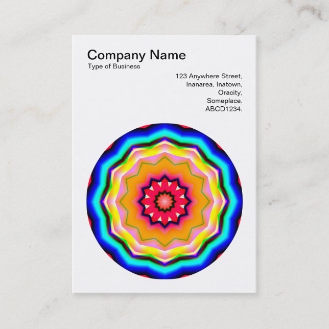 Mandala Motif 06 Business Card (Front)