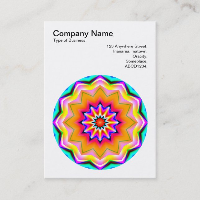 Mandala Motif 07 Business Card (Front)