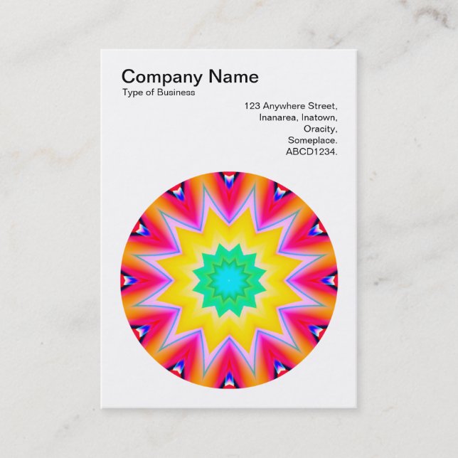 Mandala Motif 09 Business Card (Front)