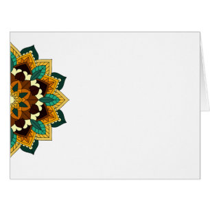 Mandala Motif 2002 en jaune et bronzette