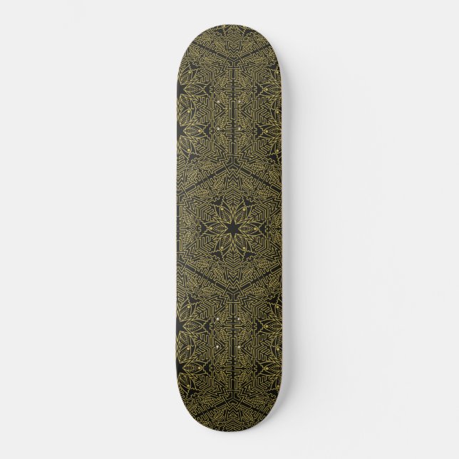mandala motif skateboard (Front)