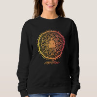 Mandala Namaste Yoga in Mandala Silhouette Art