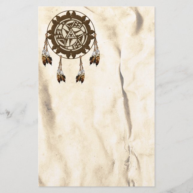 Mandala  Native American  Stationery (Front)