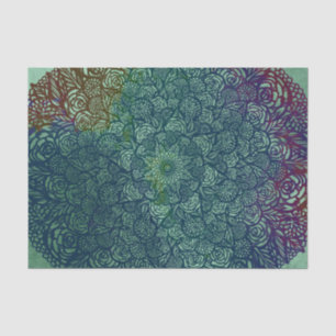Mandala Nature Floral Flower Mandalas Tissue Paper