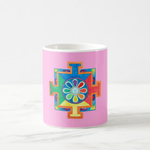 Mandala of Creation Watercolor Coffee Mug