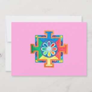 Mandala of Creation Watercolor  Invitation