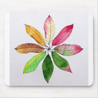 Mandala of Leaves Mousepad
