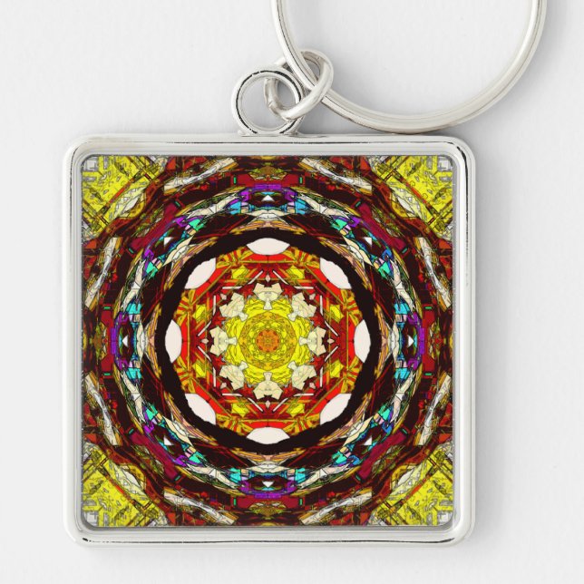 Mandala of Light Keychain (Front)