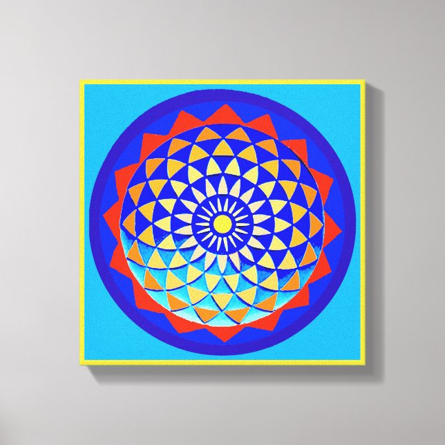 Mandala of Peace & Love Canvas Print (Front)