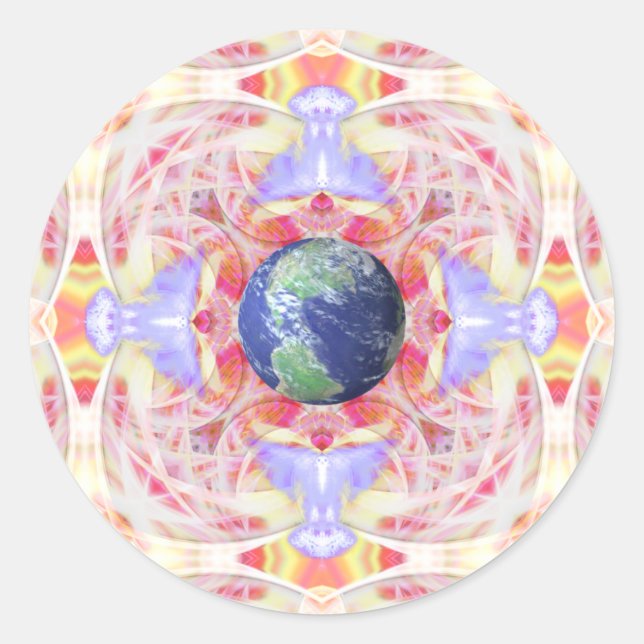 Mandala of Peace on Earth  Stickers (Front)