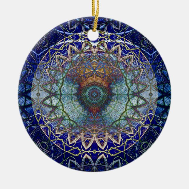Mandala of the Noedic Web  Ornament (Front)