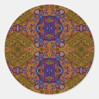 Mandala of the Rising Sun (Sticker) Classic Round Sticker