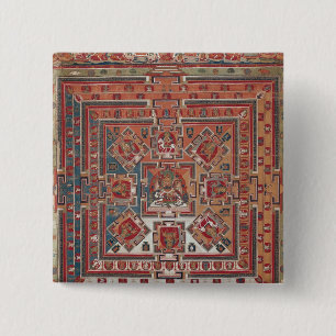 Mandala of Vaishravana 2 Inch Square Button