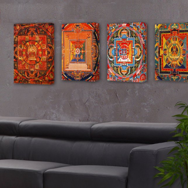 Mandala of Vajradhatu Thangka Canvas Print (Creator Uploaded)