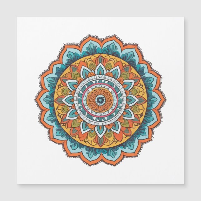 mandala of various colours (Front)