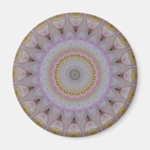 Mandala Of Yellow Roses Magnet