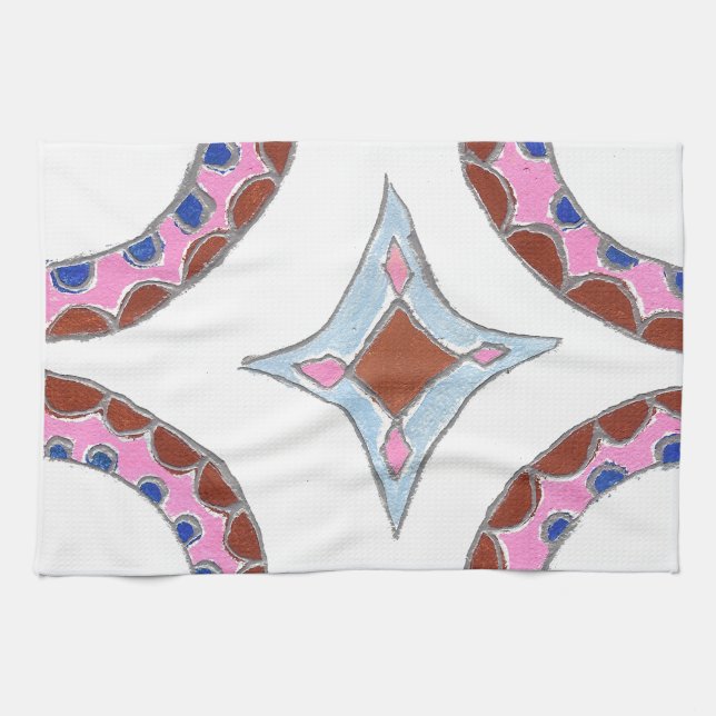 Mandala Oil Painting Art Print Kitchen Towel (Horizontal)