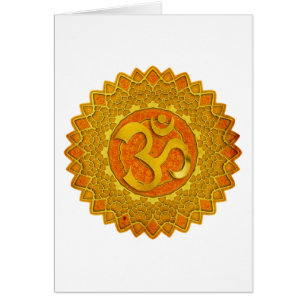 MANDALA OM - orange make your own background