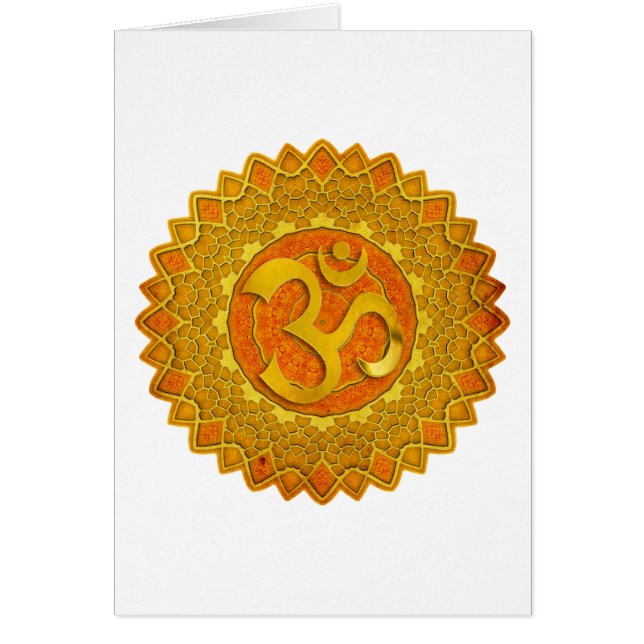 MANDALA OM - orange | make your own background (Front)