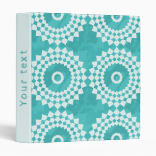 Mandala on Abstract Blue Pattern Binder