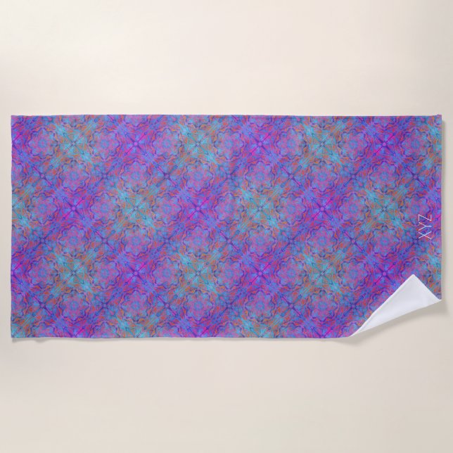 Mandala On Repeat Beach Towel (Front)