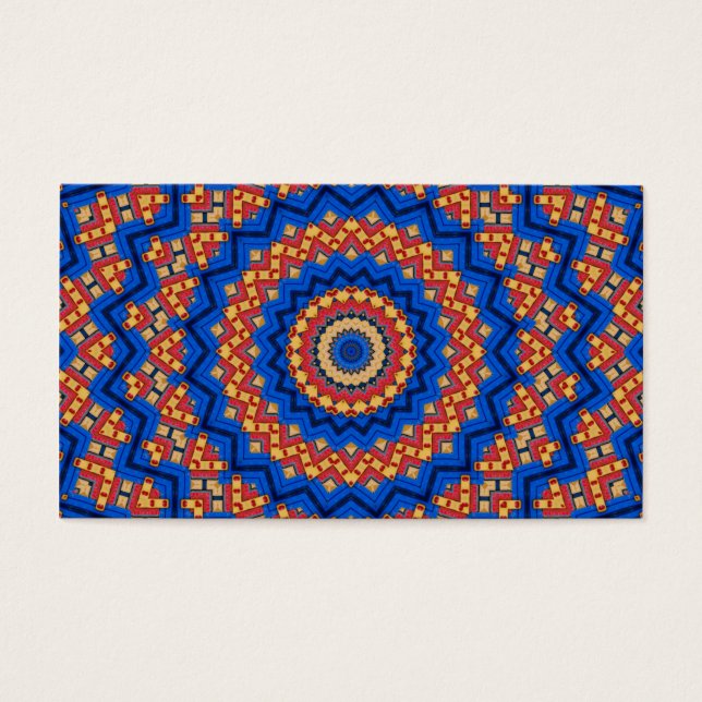Mandala orange bleu (Devant)
