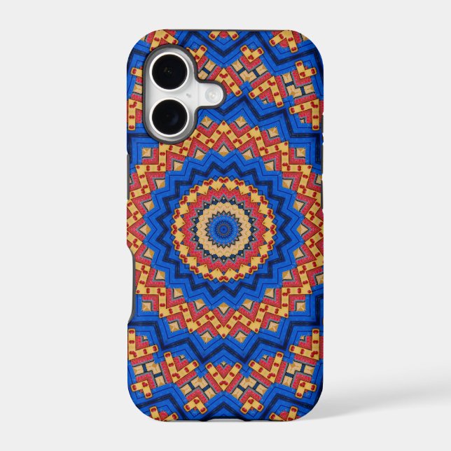 Mandala orange blue (Back)