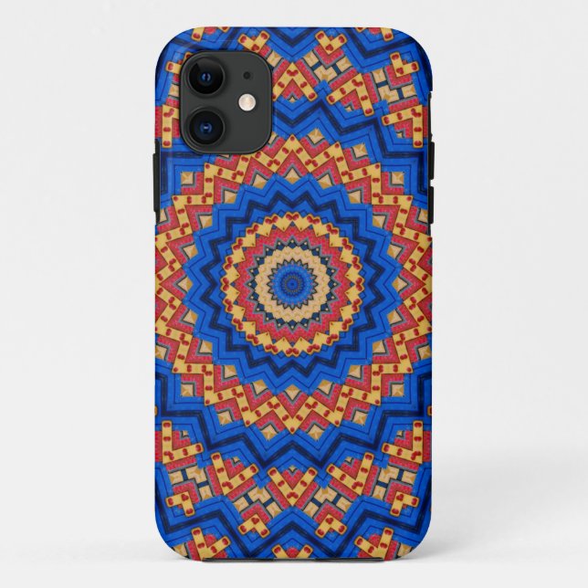 Mandala orange blue Case-Mate iPhone case (Back)