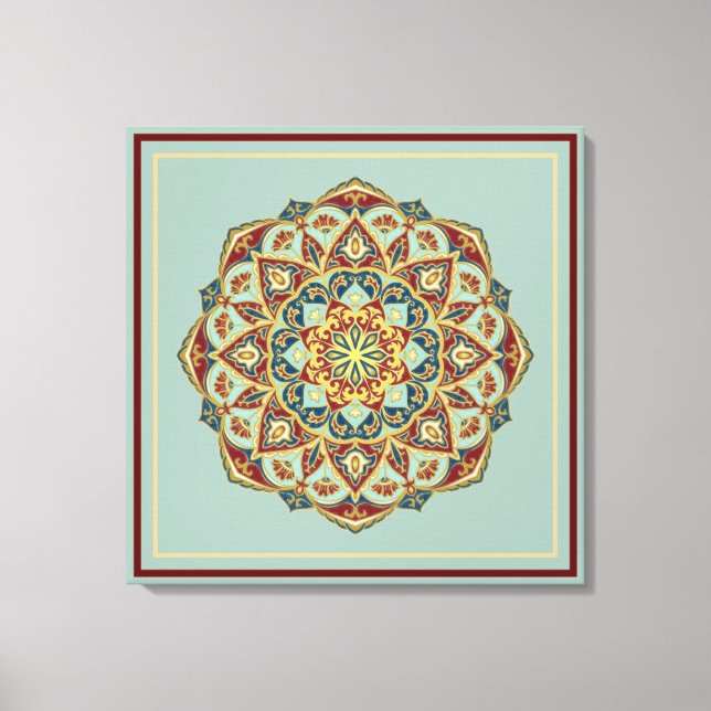 Mandala Oriental - Toile Enveloppée (Recto)