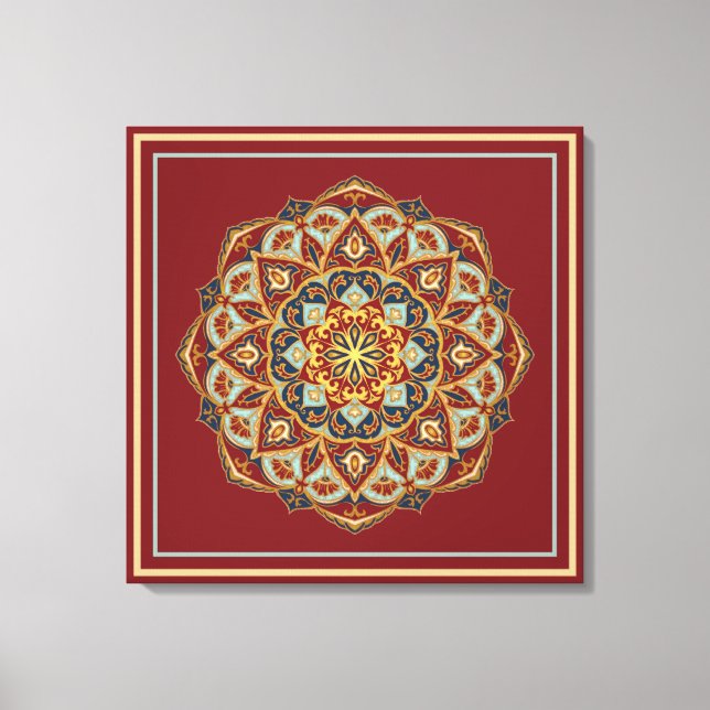 Mandala Oriental - Toile Enveloppée (Recto)