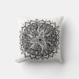 Mandala Ornament Throw Pillow