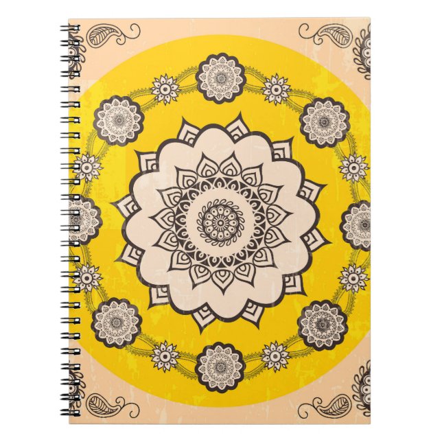 Mandala Ornamental: Ethnic Style Design. Notebook (Front)
