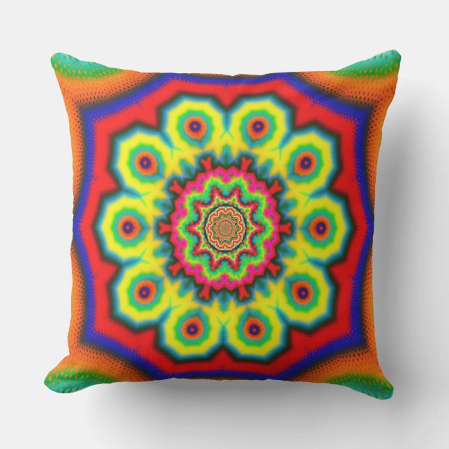 Mandala Outdoor Pillow (Front)