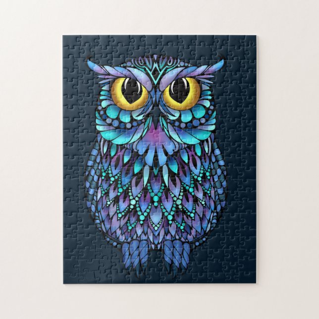 Mandala Owl Jigsaw Puzzle (Vertical)