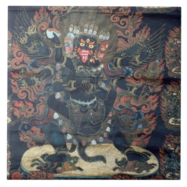 Mandala (painted parchment) tile (Front)