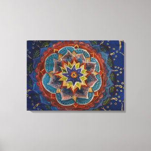 Mandala Painting Canvas Print