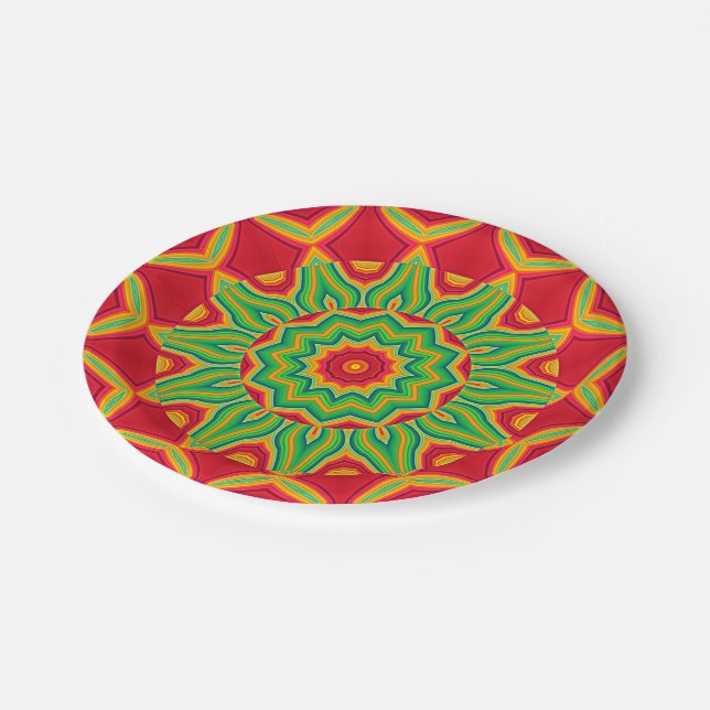 Mandala Paper Plate (Angled)