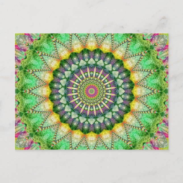 Mandala Patchwork no.1 created by Tutti Postcard (Front)