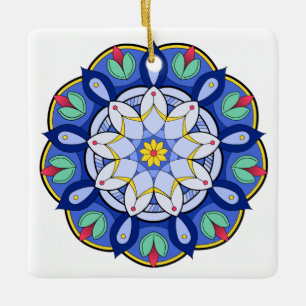 Mandala Pattern 01 Ceramic Ornament