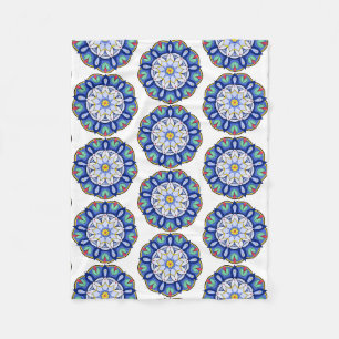 Mandala Pattern 01 Fleece Blanket
