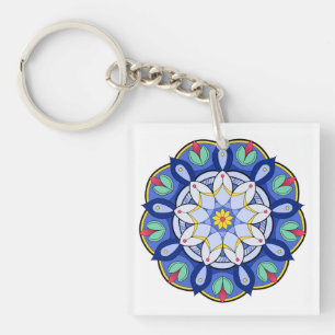 Mandala Pattern 01 Keychain